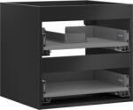 Mexen Box-A corp dulap pentru lavoar 50 cm, 2 sertare, negru mat - 91AX0-0500-470-2-71 (91AX0-0500-470-2-71)