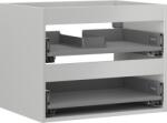 Mexen Box-A corp dulap sub lavoar 60 cm, 2 sertare, gri mat - 91AX0-0600-470-2-62 (91AX0-0600-470-2-62)