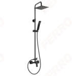 FERRO VITTO VerdeLine zuhanyrendszer BVI7UVL csapteleppel, gun metal (NP81-BVI7UVL-GM)