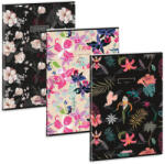 Ars Una Flowers-mix A/4 extra kapcsos füzet-négyzethálós (53125217)