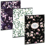 Ars Una Botanic Flowers-Mix A/4 extra kapcsos füzet-vonalas (53113382)