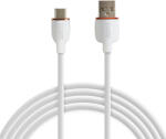 Delight Adatkábel - Type-C / USB-A - fehér - 1 m - 2.4A - 12 W Delight 55553WH-1 (55553WH-1) - globalsales