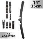 Carguard Ablaktörlő 14"/35 cm - 10 db adapterrel Carguard 55734N (55734N) - globalsales