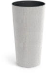 Prosperplast Lamia Slim Eco Wood virágcserép, 30 cm - fehér (DLAS300W-S449W)