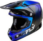 FLY Racing Formula S Carbon Protocol bukósisak - Fekete karbon/Kék FLY RACING Sisakok és ruházat Offroad sisak