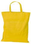  Vászontáska rövidfülű 38x42x0, 2cm OEKO-TEX 140g/m2 pamut, sárga
