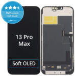 Apple Kijelző Soft OLED iPhone 13 Pro Max, Érintőüveg kerettel, DIAGNOSTIC