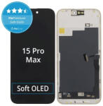 Apple iPhone 15 Pro Max - LCD Kijelző + Érintőüveg + Keret Soft OLED FixPremium JCID