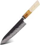 HARAHU Cuțit de bucătărie damasc AI-37359 - Chef / Alb KP37359