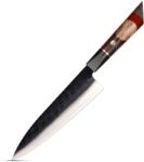 HARAHU Cuțit de bucătărie damasc AR-37336 - Chef / Roșu KP37336