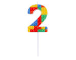  Tortagyertya, számgyertya - Építőkocka - 2