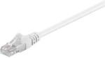 Goobay Cablu de retea U/UTP Goobay, cat5e, patch cord, 3m, alb (UTP-0008-3WE-GBAY)