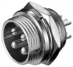 Goobay Mufa XLR tata 4 pini pe panou, Goobay (XLR-4M/PANEL)