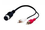 Goobay Cablu audio/video DIN 5p mama - 2x RCA tata 0.2m Goobay (CABLE-304-GBAY)