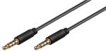 Goobay Cablu audio 3.5mm 4p tata - 3.5mm 4p tata contacte aurite 2.0m (CABLE-3.5MM4PM/3.5MM4PM-2.0)