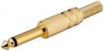 Goobay Conector (mufa) jack 6.35mm mono tata, aurit cu protectie cablu Goobay (JC-032-GBAY)