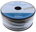 Well Cablu difuzor transparent 2X0.35mmp, 100m, Well (LSP-CCA0.35TT-100-WL)