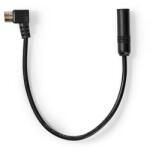 Nedis Cablu antena auto Coax tata - antena auto mama, 0.25m, set 25 bucati, negru, Nedis (CSVC41980BK025)