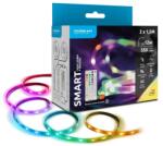 Modee Banda LED Smart Modee, 12W, senzor de miscare, telecomanda, 2700K+RGB, 550lm, IP20, set 2x 1.5m (LEDST-LS12W2X1.5MRGB2700KS-MDE)