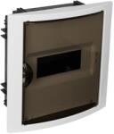 Solera Tablou electric Solera Arelos 5108PF, 8 module, incastrat, IP40, 247x249x99 mm, plastic, usa fumurie, rama alba (DM-FM/8U/1R-ARLS/5108PF-SLR)
