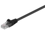 Goobay Cablu de retea U/UTP Goobay, cat5e, patch cord, 1m, negru (UTP-0008-1BK)