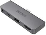 Choetech HUB USB-C - 1x HDMI, 1x USB 2.0, USB-C PD 60W, 1x jack 3.5mm, Choetech M13 (ADAPT-USBC-M13-CHO)