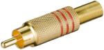 Goobay Mufa RCA tata aurita inel rosu cablu protector (RCAM-7.0G/RD)