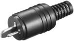 Goobay Conector pentru difuzor conexiune prin insurubare si protectie cablu, negru, set 10 bucati (LSPC-01BK)