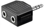Goobay Adaptor audio jack stereo 3.5mm tata - 2xjack stereo 3.5mm mama Goobay (AC-012-GBAY)