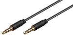 Goobay Cablu audio 4p pentru iPhone, iPad, iPod 1.5m negru (CABLE-404/4PINS)