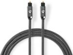 Nedis Cablu optic TosLink tata- TosLink tata, 2m, gri, Nedis (CATB25000GY20)