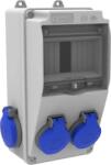 Bemis Tablou electric Bemis BH1-2202-2020, aparent, IP44, 124x232x115 mm, ABS, gri, 4 prize 1/16A 220V (CB-BH122022020-BMS)
