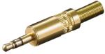 Goobay Conector (mufa) jack 3.5mm stereo tata, aurit, Goobay (JC-031-GBAY)
