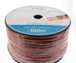 Well Cablu difuzor rosu/negru 2X2.50mmp, 100m, Well (LSP-CCA2.50BR-100-WL)