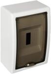 Solera Tablou electric Solera Arelos 8684PF, 4 module, aparent, IP40, 150x225x95 mm, plastic, usa fumurie, cutie alba (DM-SM/4U/1R-ARLS/8684PF-SLR)