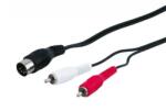 Goobay Cablu audio 1, 5 m 2 x RCA tata > 5 pin DIN tata, Goobay (CABLE-305-GBAY)