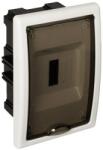 Solera Tablou electric Solera Arelos 8694PF, 4 module, incastrat, IP40, 150x247x88 mm, plastic, usa fumurie, rama alba (DM-FM/4U/1R-ARLS/8694PF-SLR)