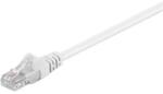 Goobay Cablu de retea U/UTP Goobay, cat5e, patch cord, 0.5m, alb (UTP-0008/0.5WE-GBAY)