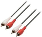 Valueline Cablu audio stereo 2x RCA tata - 2x RCA tata 1.0m negru, Valueline (VLAP24200B10)
