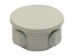 BEMIS Doza derivatie Bemis BB1-0241-0003, zidarie, capac rotund cu cleme, aparenta, 4 intrari, 90x48mm, IP44 (JB-BB102410003-BMS)