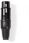Nedis Conector XLR 3-Pin mama negru Nedis (COTP15902BK) - vitacom
