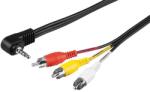 Goobay Cablu audio jack 4p 3.5mm tata - 3x RCA tata 1.5m (CABLE-537A/1.5)
