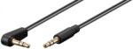 Goobay Cablu audio 3.5mm - 3.5mm 90grade contacte aurite 0.5m Goobay (CABLE-3.5MM/3.5MM90-0.5-GBAY)