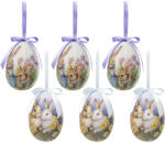 Clayre & Eef Set 6 oua decorative Paste plastic multicolor Ø 7x10 cm (65911)
