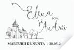 Personal Autocolant pentru mărturii - Sketch Selectați cantitatea: 20 buc - 40 buc