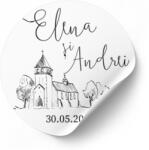 Personal Autocolant - Sketch Selectați cantitatea: 30 buc - 60 buc