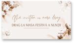 Personal Card invitație masa festivă - Boho Selectați cantitatea: 11 buc - 30 buc