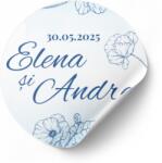 Personal Autocolant - Vopsire albastră Selectați cantitatea: 61 buc și mai multe