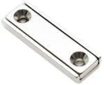 Magneo Smart Magnet neodim bloc 40 x 13, 5 x 5 mm, în carcasă, cu 2 găuri D 3, 3 și șanfren D 6, 5