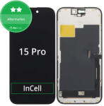 Apple Ecran In-Cell HD+ pentru iPhone 15 Pro, Sticlă tactilă cu ramă